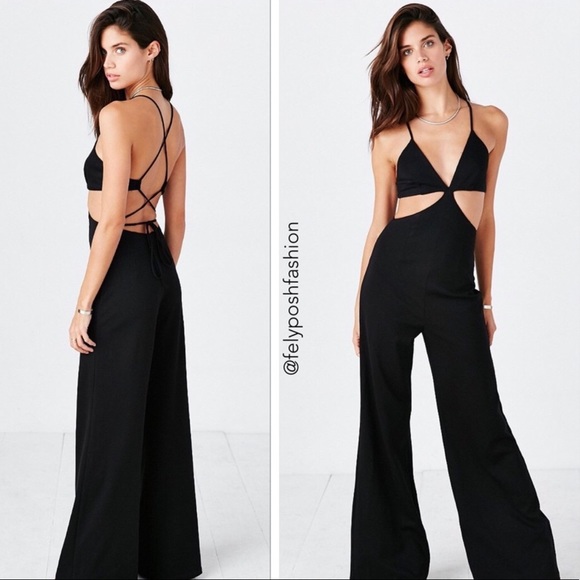 silence + noise Pants - UO SILENCE + NOISE CUTOUT BODICE JUMPSUIT